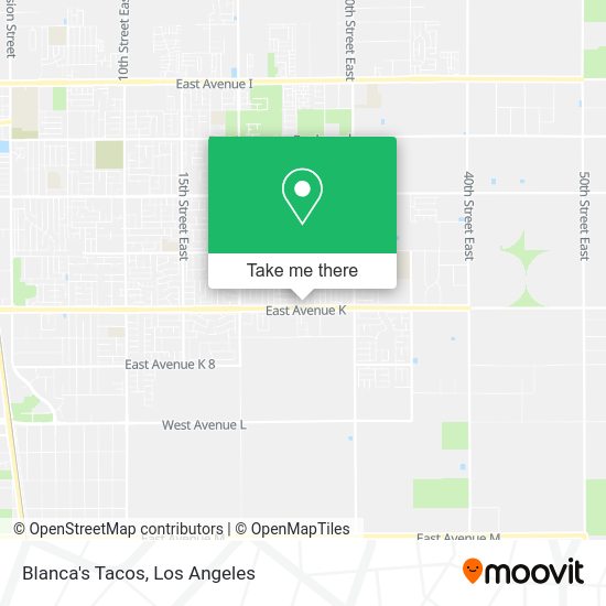 Mapa de Blanca's Tacos