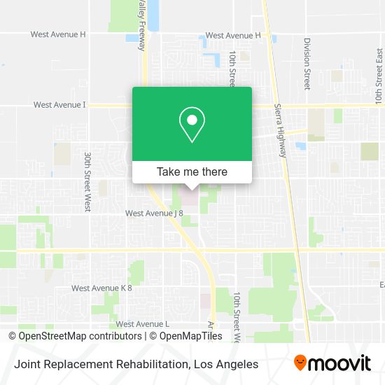 Mapa de Joint Replacement Rehabilitation