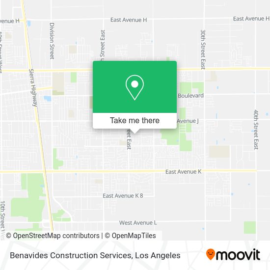 Mapa de Benavides Construction Services