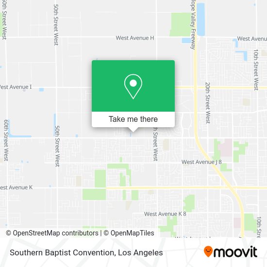 Mapa de Southern Baptist Convention