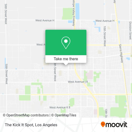 The Kick It Spot map