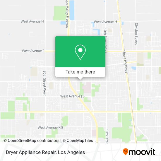 Mapa de Dryer Appliance Repair