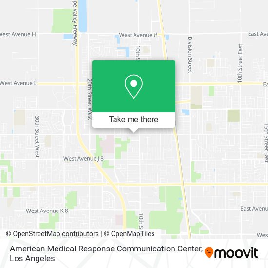 American Medical Response Communication Center map