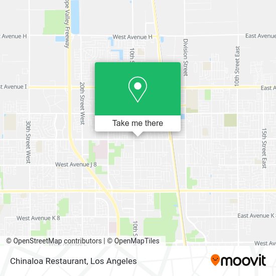 Mapa de Chinaloa Restaurant