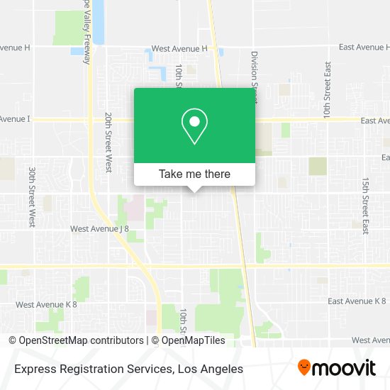 Express Registration Services map