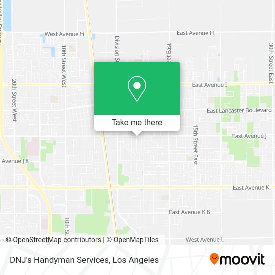 DNJ's Handyman Services map