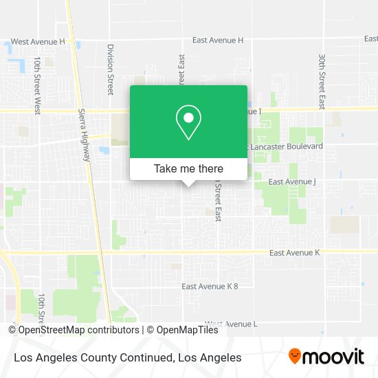 Mapa de Los Angeles County Continued