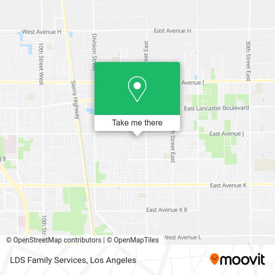 Mapa de LDS Family Services