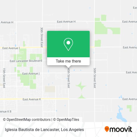 Mapa de Iglesia Bautista de Lancaster