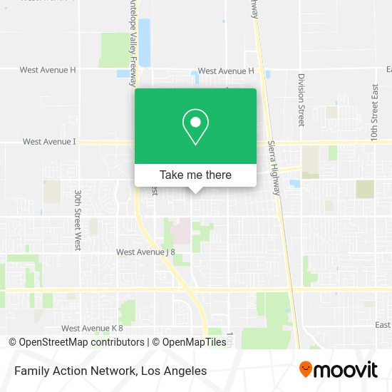 Family Action Network map