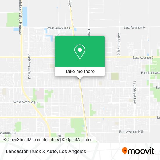 Lancaster Truck & Auto map