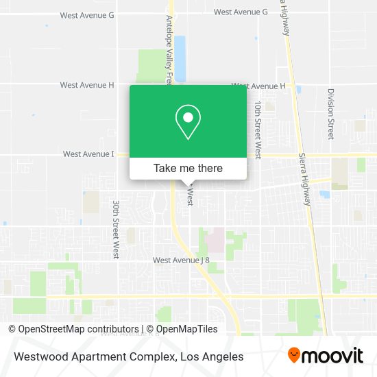 Mapa de Westwood Apartment Complex
