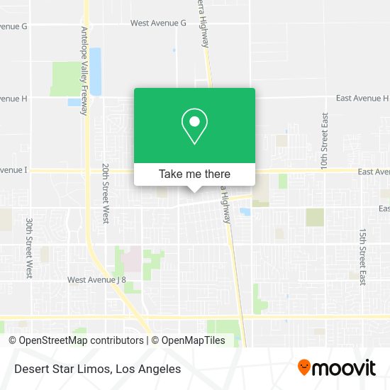 Mapa de Desert Star Limos