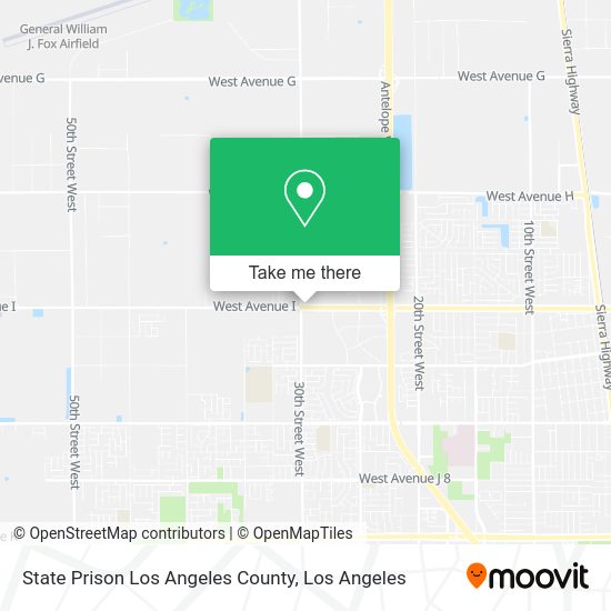 State Prison Los Angeles County map