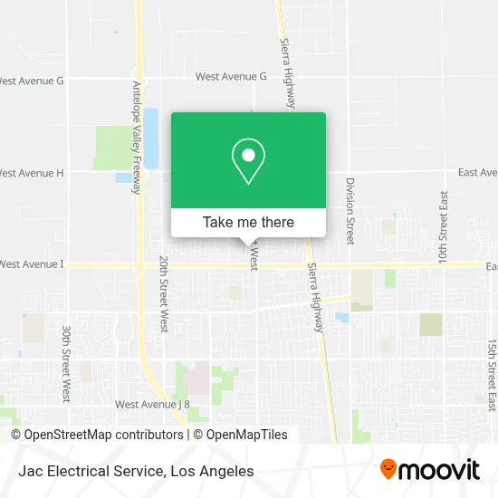 Jac Electrical Service map