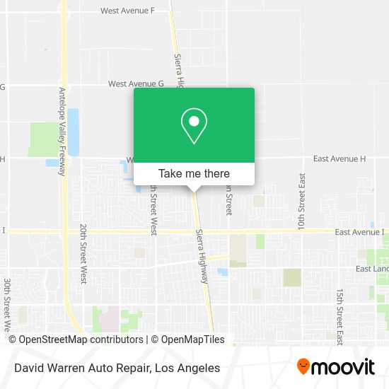 Mapa de David Warren Auto Repair