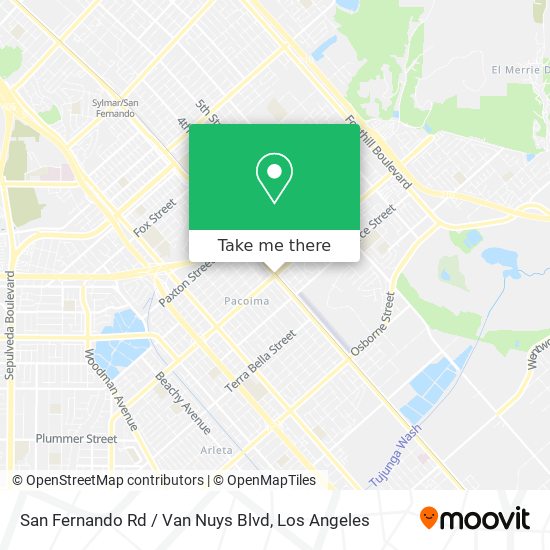 Mapa de San Fernando Rd / Van Nuys Blvd