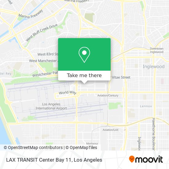 LAX TRANSIT Center Bay 11 map