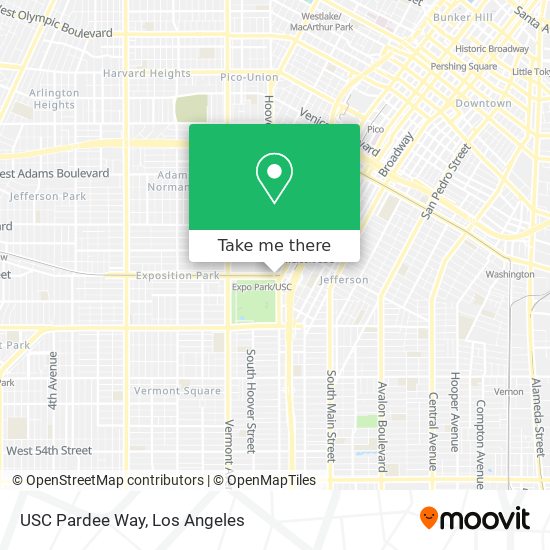 USC Pardee Way map