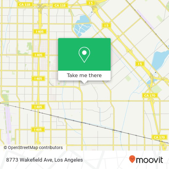 Mapa de 8773 Wakefield Ave