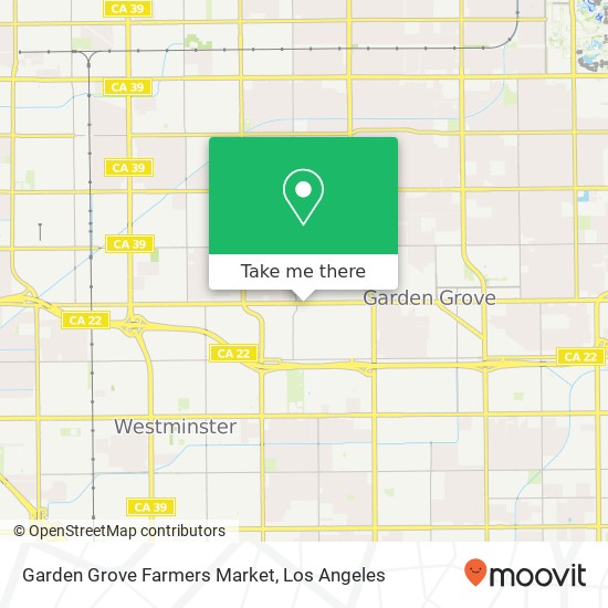 Garden Grove Farmers Market map