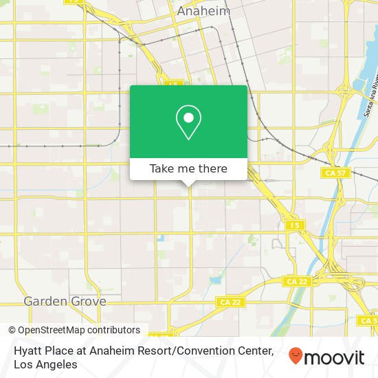 Mapa de Hyatt Place at Anaheim Resort / Convention Center