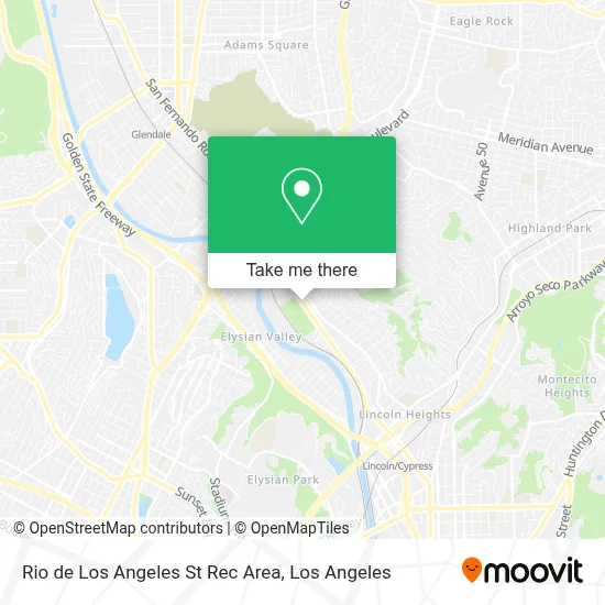 Rio de Los Angeles St Rec Area map