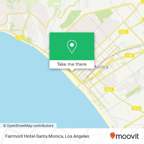 Mapa de Fairmont Hotel-Santa Monica