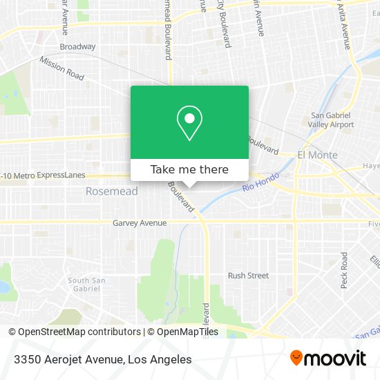 Mapa de 3350 Aerojet Avenue