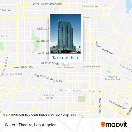 Wiltern Theatre map