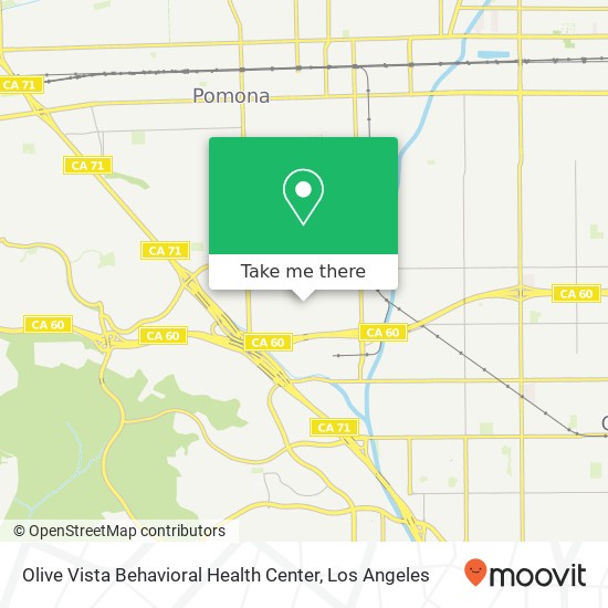 Olive Vista Behavioral Health Center map