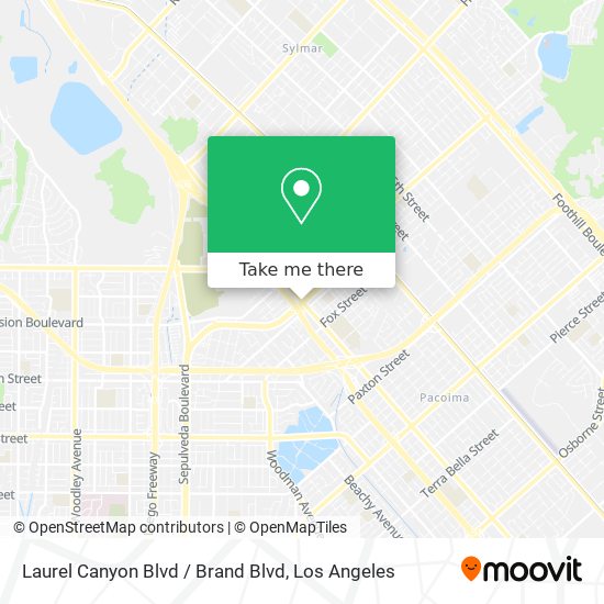 Laurel Canyon Blvd / Brand Blvd map