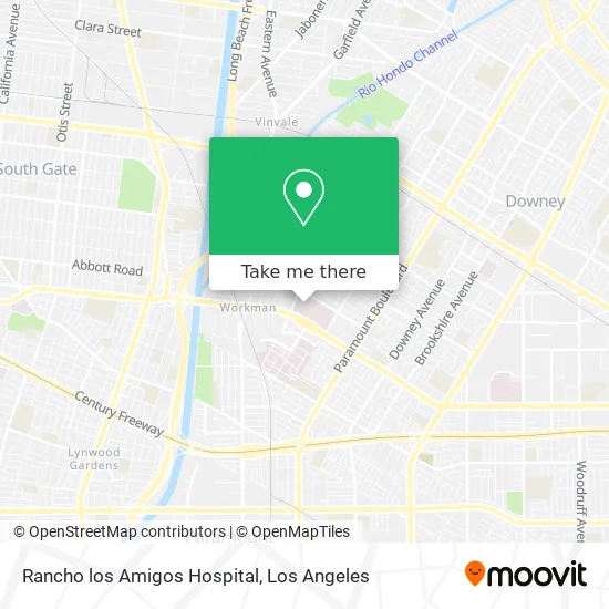 Rancho Los Amigos Map How To Get To Rancho Los Amigos Hospital In Downey By Bus Or Light Rail?