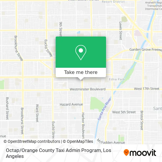 Octap / Orange County Taxi Admin Program map