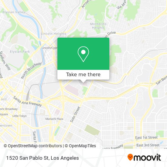 Mapa de 1520 San Pablo St