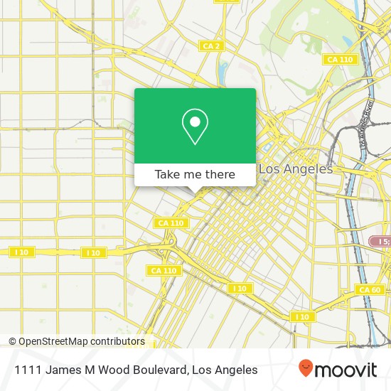 1111 James M Wood Boulevard map