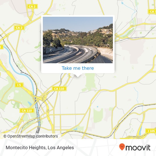 Mapa de Montecito Heights