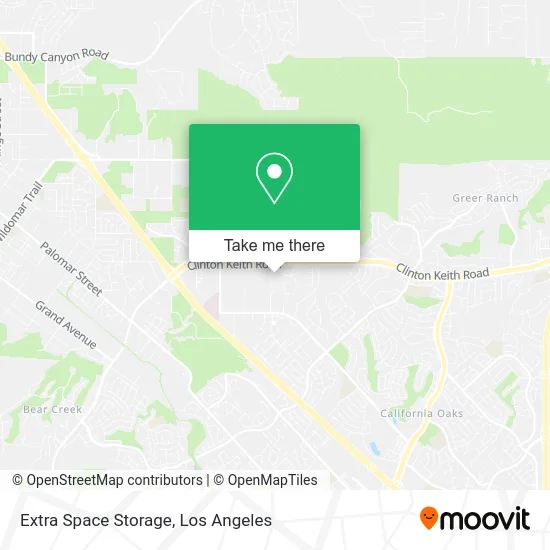 Extra Space Storage map