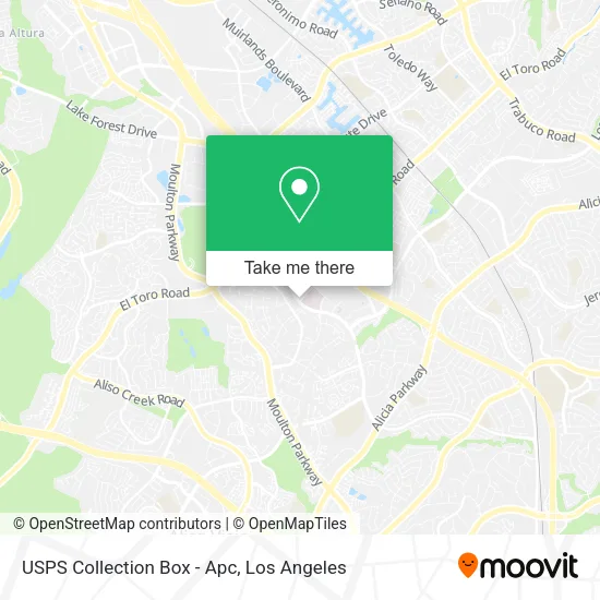 Mapa de USPS Collection Box - Apc