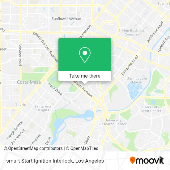 smart Start Ignition Interlock map