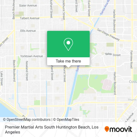 Premier Martial Arts South Huntington Beach map
