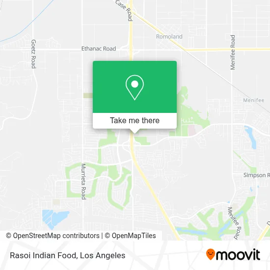 Rasoi Indian Food map