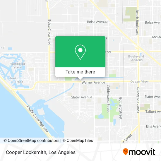 Cooper Locksmith map