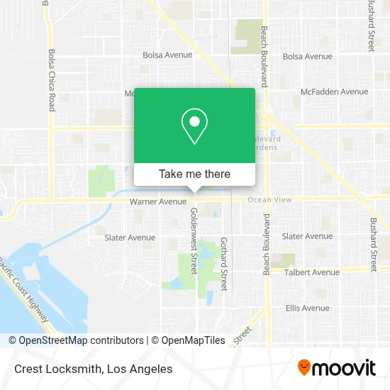 Crest Locksmith map