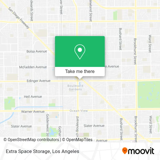 Extra Space Storage map