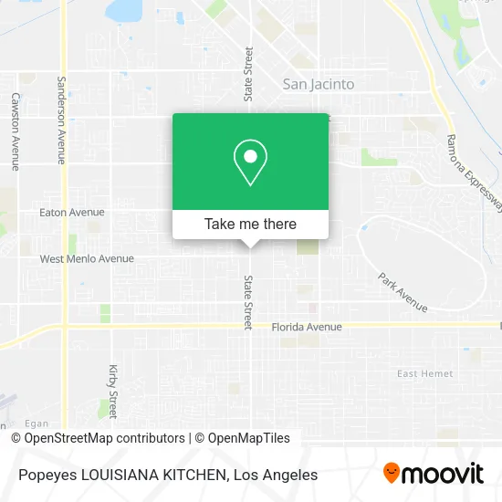 Popeyes LOUISIANA KITCHEN map