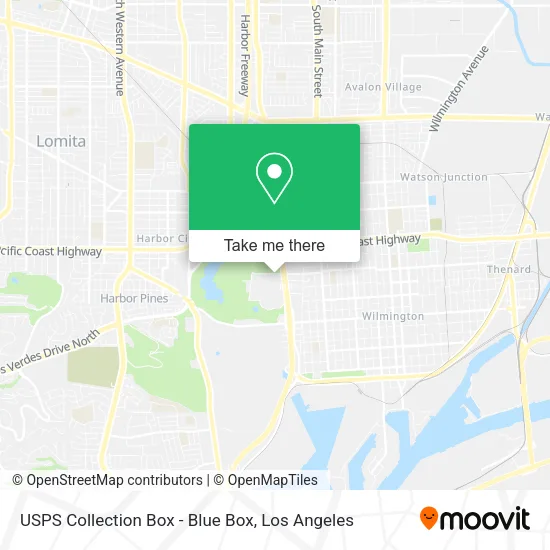 USPS Collection Box - Blue Box map