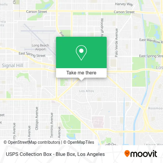 USPS Collection Box - Blue Box map