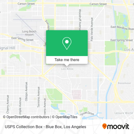 USPS Collection Box - Blue Box map