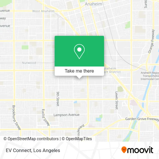 EV Connect map